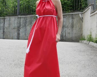 Kaftan / Maxi Dress / Summer Dress Pockets / Cotton Party Dress / Sleeveless Dress / Oversize / Dresses / Extravagant Dress / D20117
