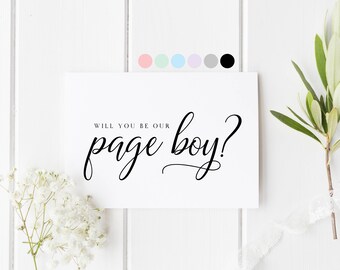 Will You Be Our Page Boy, Card For Page Boy, Page Boy Proposal Card, Page Boy Request Cards, Be My Page Boy, Wedding Card For Our Page Boy