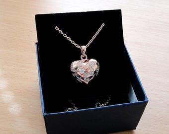 Rose gold heart necklace gold heart necklaces heart pendant rose gold necklace for women rose gold jewelry mom necklace red heart jewellery