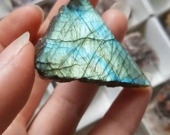 Self standing Labrodorite Triangle