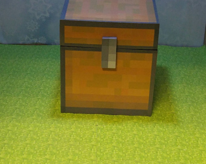 Minecraft inspired chest (unofficial) handmade