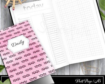 Book / Reading Log and Review A5 Half Letter Traveler's