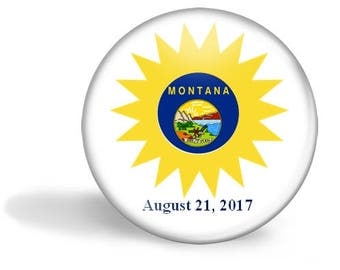 Montana Eclipse Magnet, Eclipse Party Pin, Montana Eclipse Pin, Total Solar Eclipse