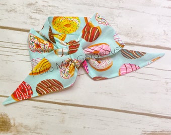 DONUT LOVE Gorgeous Wrap- headwrap; fabric head wrap; donut head wrap; boho; newborn headband; baby headband; toddler headband