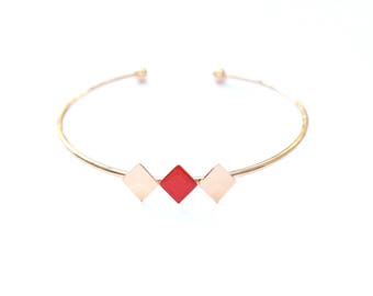 Nuggets Coqueliccot enamel Bangle Bracelet