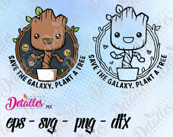 Groot Baby svg, guardians of the galaxy clipart SVG Cutting Vector Eps High Quality design files ai eps for Cricut and Silhouette Cameo