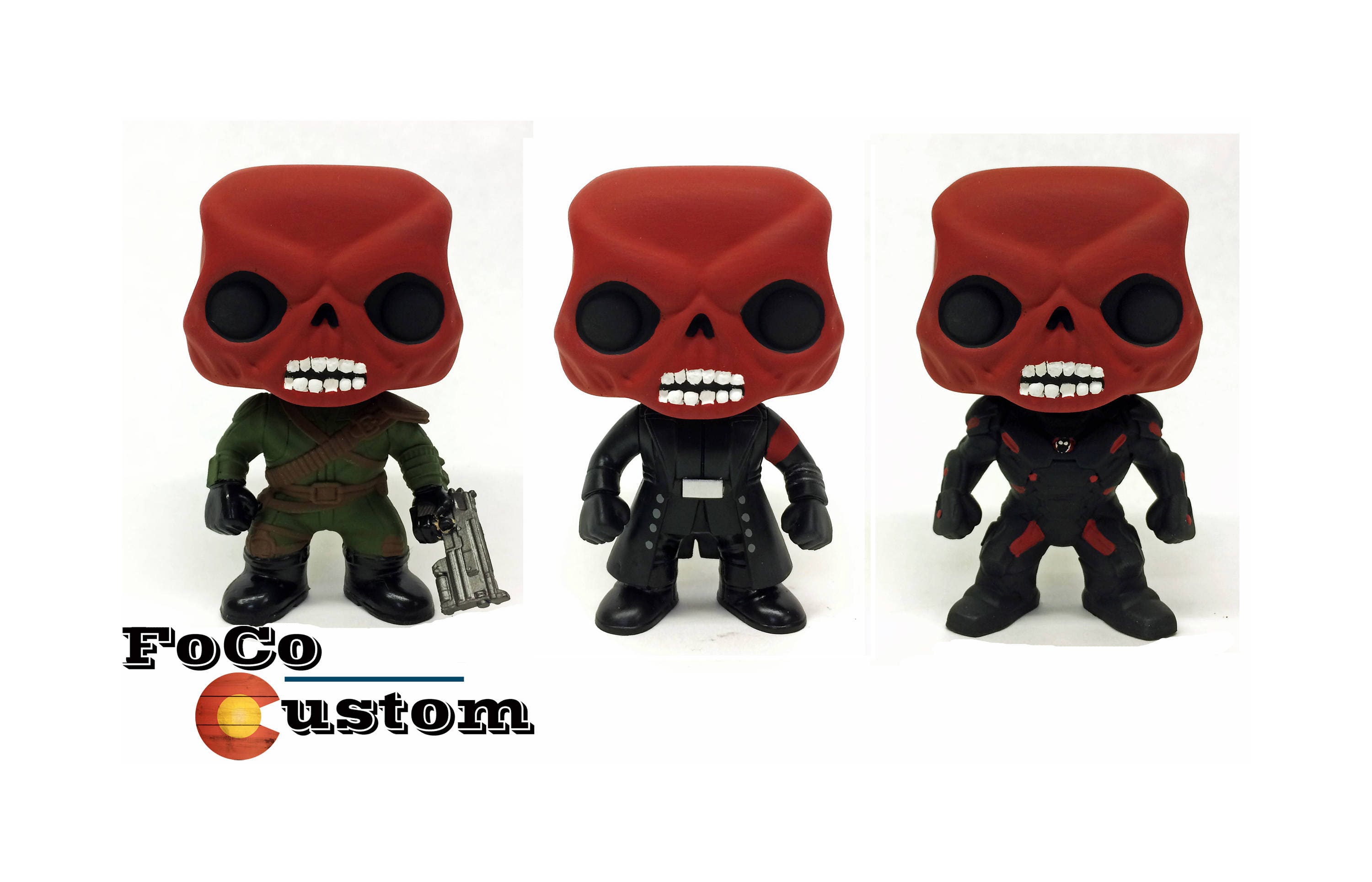 captain america and red skull funko