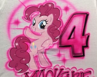 my little pony birthday shirt, Airbrush t shirt, my little pony invitation, my little pony birthday, my little pony birthday outfit,