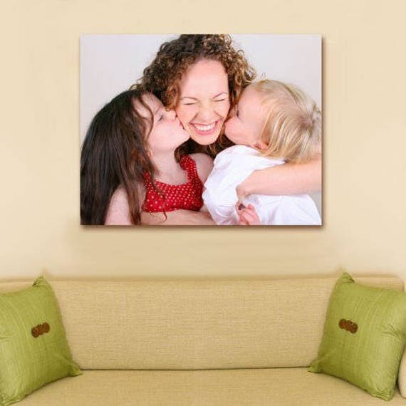 Personalized Portrait Photo Canvas Add Your Own Photo Custom