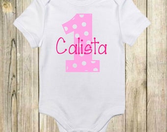 First Birthday Onesie - 1st Birthday Onesie - Personalized Birthday Onesie - Custom Birthday Onesie - Birthday Baby - Birthday Onesie