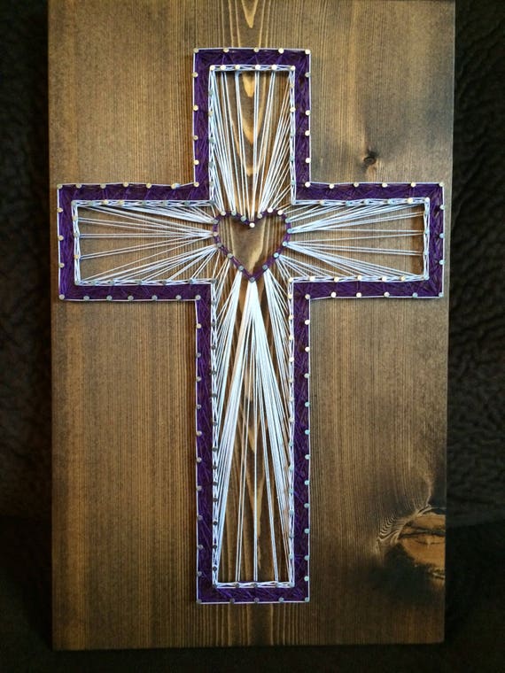 CUSTOM Cross String Art Religious Christian Decor Home