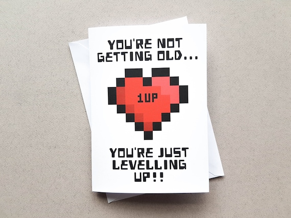 Gamer Birthday Card Geeky Birthday Card You're Not