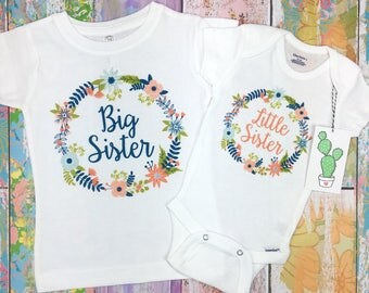 Big Sister Little Sister Outfits, Big Sister Shirt, Big Sister Announcement, Big Sister Gift, New Big Sister, Little Sister Onesie