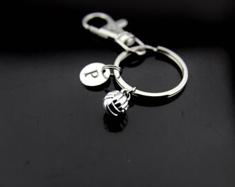 Volleyball Coaches Gifts, Volleyball Team Gifts, Volleyball Keychain, Volleyball Mom, Sport Gifts, Personalized Keychain, Initial Charm