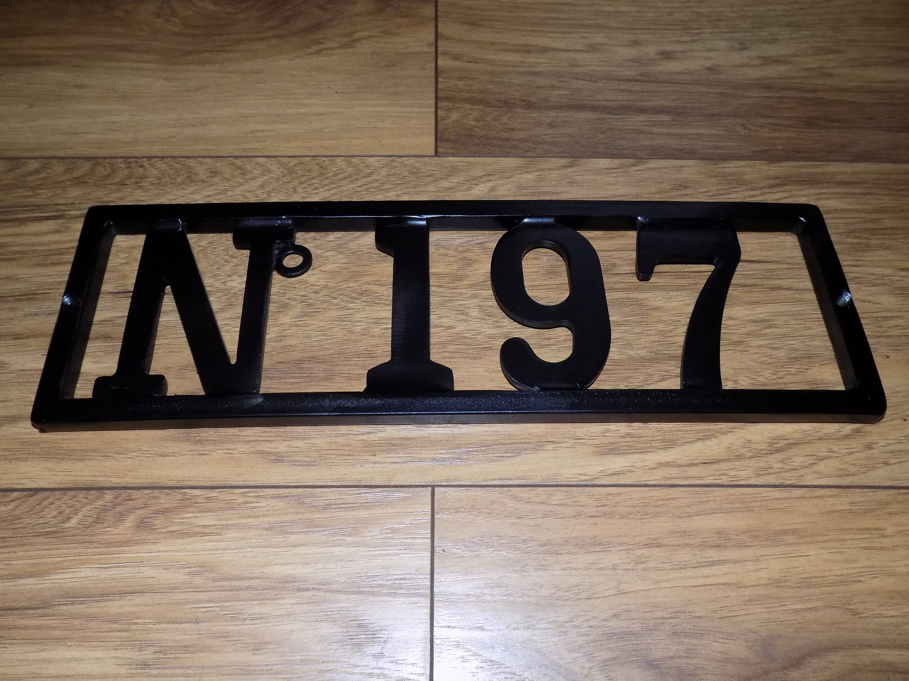 House Number Sign...Wrought Iron Steel Custom Made