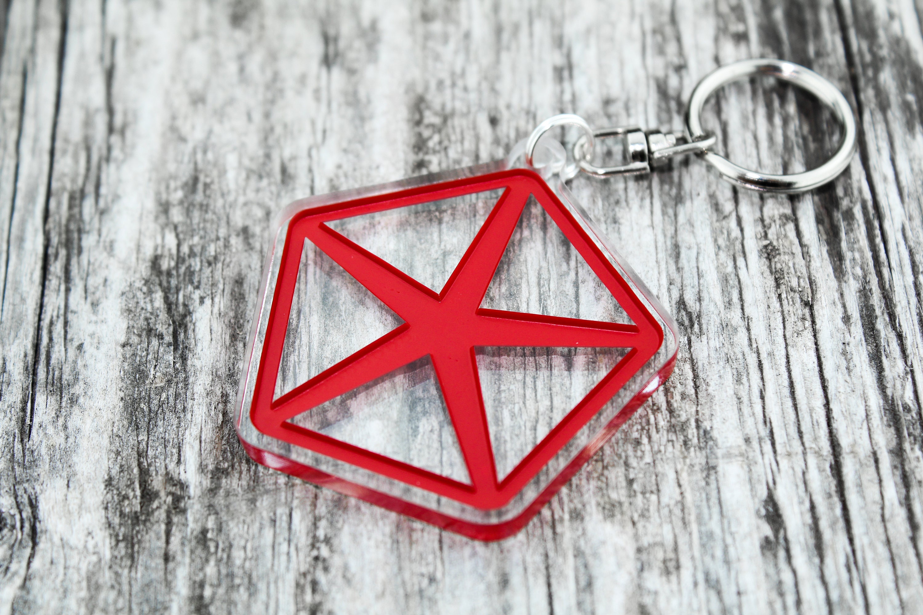 Chrysler logo keychain dodge pentastar