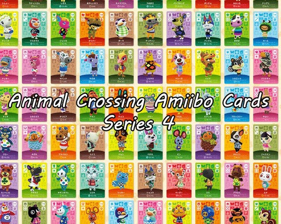 Animal Crossing Amiibo Cards Series 4