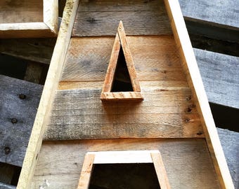 Pallet Letter, Rustic Letter, Reclaimed Wood, Marquee Letters (A-Z) 16 inch