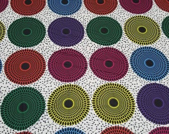 African print spandex Fabric. African Print inspired Stretch print by the yard