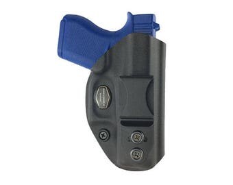 Glock 43-Kydex Holster- Right Hand- Black- IWB or Appendix Carry