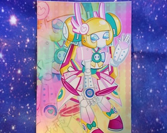 Cute Robot Gammax007 4"x6" Art Print