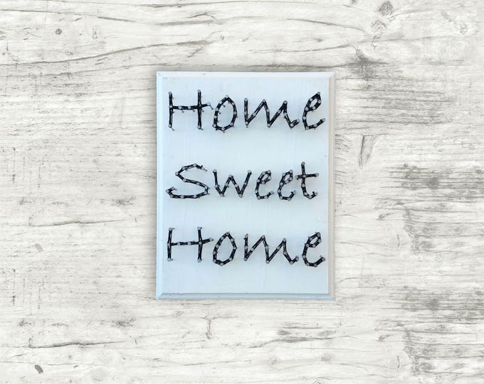 Home Sweet Home String Art Wood Sign