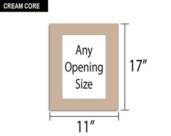 11x17 mat frame multiple opening core cream colors any