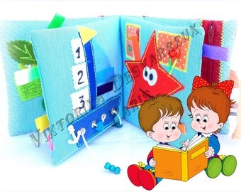 Toddler Quiet book , Montessori, Busy Book , Rainbow Toys , Baby Cloth Activity Book , Personalized Name, Baby shower Gifts , Learning Toy