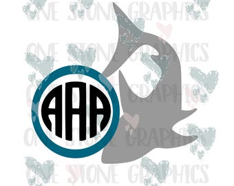 Download Shark monogram | Etsy