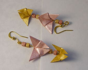 Origami butterfly earrings