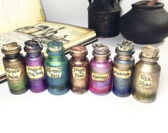Harry Potter Potion, Harry Potter Jewelry, Harry Potter gift, Harry Potter bag, Harry Potter decor, Harry Potter pendant, Polyjuice, Unicorn