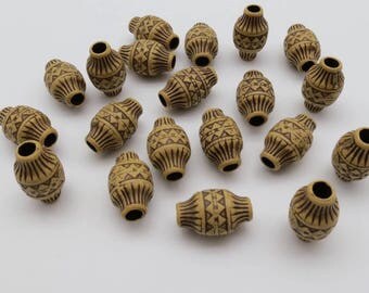 Lamp Tribal beads for Braids Loc Bead Charm Bracelet Hair Jewelry Making Fulani Braids Faux Locs - Dreadlock Accessory