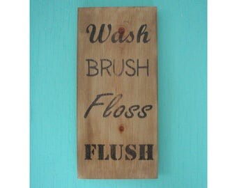 Rustic Bathroom Wall Decor flush sign rustic bathroom sign rustic bathroom wall decor Rustic Bathroom Wall Decor flush sign rustic bathroom sign rustic bathroom wall decor
