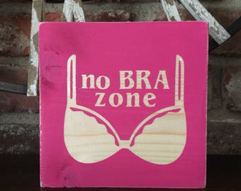 No bra sign | Etsy