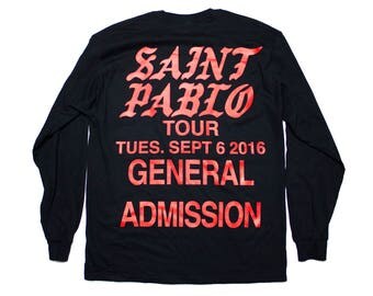 Saint Pablo Tour Long Sleeve T-Shirt
