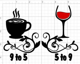 Download Coffee and wine | Etsy