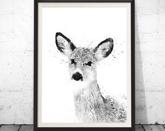 Deer Head Wall Art deer head wall mount | etsy Deer Head Wall Art deer head wall mount | etsy