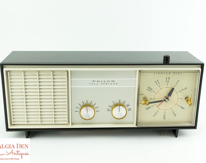 Retro Clock Radio | Philco Alarm Clock Radio | Full Feature Working Alarm Clock | AM Radio