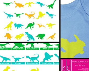40 Dinosaur svg files - Dinosaur Silhouette - Dinosaur Clipart - T-Rex - Brontosaurus - Dino svg - Dinosaurs svg