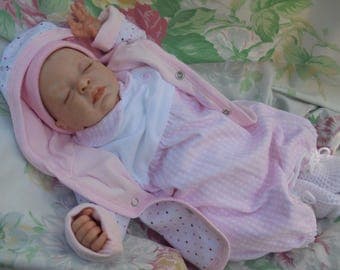 Reborn baby Teagan realistic small newborn 17" artist painted JosyNN Denise Pratt sculpt