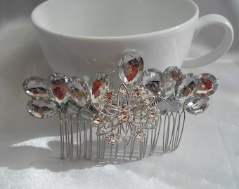 diamante wedding hair comb bridal hair comb silver hair comb wedding hair comb bridal hair pice bridesmaid hair comb