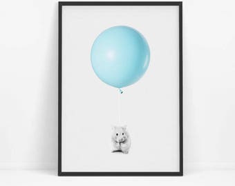 Balloon print | Etsy