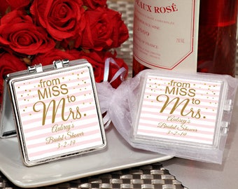 24 PCS Miss to Mrs Compact mirror favors - Wedding, Bridal Shower 7007A-506