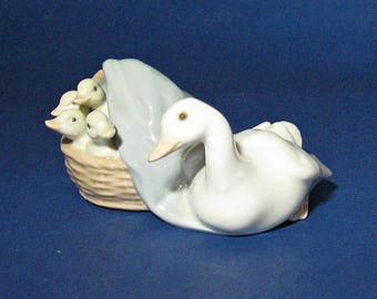 lladro mother duck and ducklings