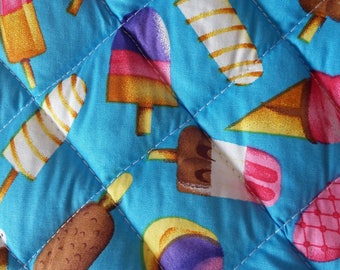Quilted kitchen pot holder