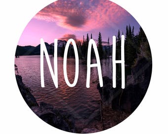 Noah name art | Etsy