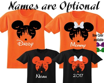 Disney Halloween Shirt, Mickey Minnie Halloween, Disney Shirt, Minnie Mouse Personalized Shirt, Matching Disney Halloween Shirts, MNSSHP