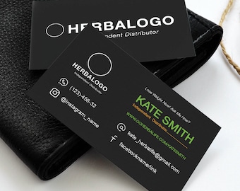 Herbalife Business Cards, Free Fast Personalization, Approved Colors&Fonts, Digital Template Design, For Health Coach And Distributor