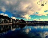 Wellington, NZ - New Zealand Travel Landscape City Photography, Fine Art, Wall Art, Home Decor, Digital Instant Download Print