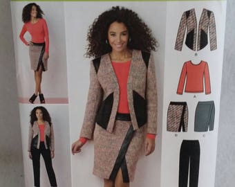 Simplicity 1324~ Sewstylish ~Women's suit pattern, skirt, jacket,pants ~ US Size 16-24 ~ Talla Euro -42-50 ~ Taille FR 44-52